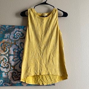 Yellow workout top